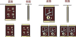 導(dǎo)視牌矢量模板素材