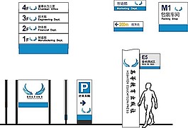 門牌導(dǎo)視牌矢量模板素材