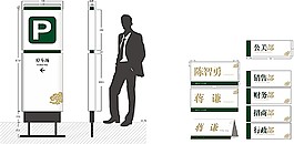 導(dǎo)視牌門(mén)牌標(biāo)識(shí)矢量
