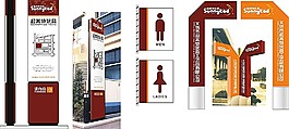 玩具公司導視牌標識矢量素材