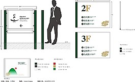 公司導(dǎo)視牌矢量模板素材