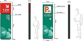 導(dǎo)視牌矢量模板素材