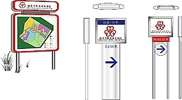 校園導視牌模板素材