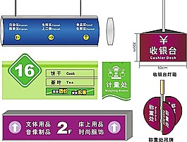 導(dǎo)視牌標(biāo)識模板素材