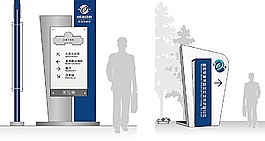 導視牌矢量模板素材