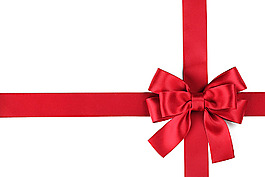 紅絲帶蝴蝶結圖片