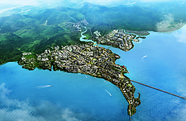 城市規劃鳥瞰圖