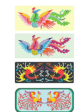 民族特色鳳凰龍鳳素材圖片