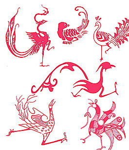 中國古典鳳凰龍鳳素材圖片