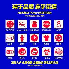 美的洗衣機功能賣點設(shè)計