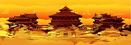 洛陽古城（云霧效果的城樓）