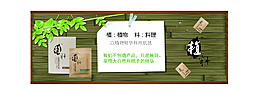 植物木紋背景品牌闡述圖