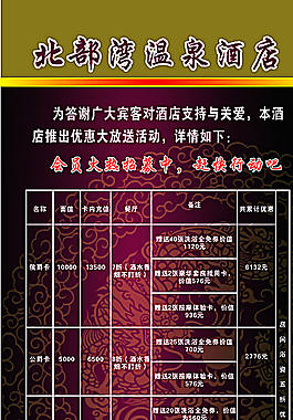 温泉酒店展架图片