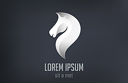 马头logo设计创意logo