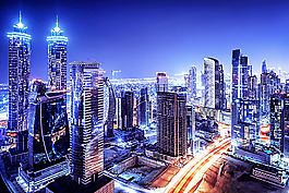 美麗城市夜景攝影