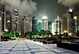 夜晚城市背景