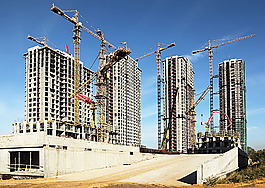 地产建筑大楼施工