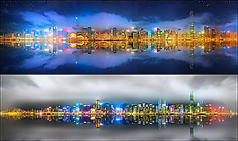 美麗城市夜景攝影