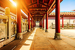 中式長(zhǎng)廊風(fēng)景