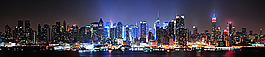 美麗的繁華城市夜景