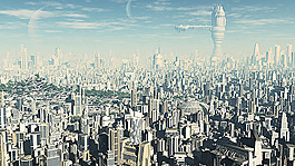 鳥瞰城市風(fēng)景
