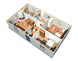 3D房子內部構造