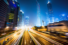 上海公路風景攝影圖