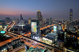繁華城市夜景