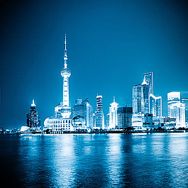 美麗上海夜景圖圖片圖片