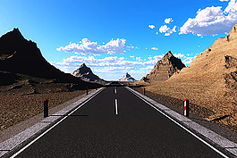 美麗馬路風景攝影