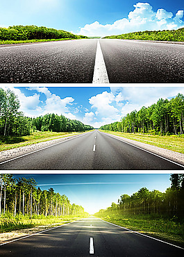 美麗公路風景攝影