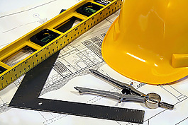 工具與建筑圖紙