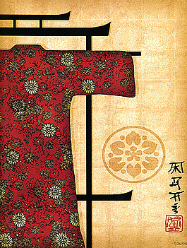 傳統(tǒng)服飾裝飾畫
