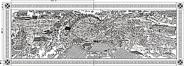 清明上河图黑白装饰画