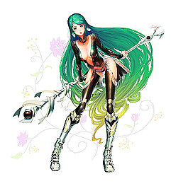 卡通美女武士