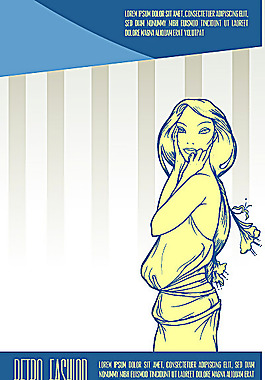 時尚美女插圖