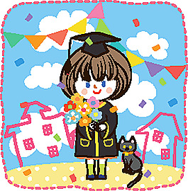 抱著花的女孩