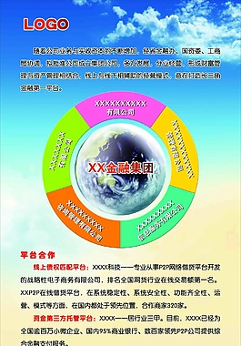 金融公司集團企業(yè)文化架構(gòu)海報
