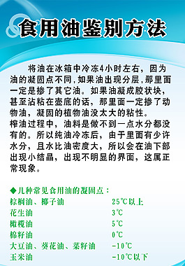 食用油鑒別方法