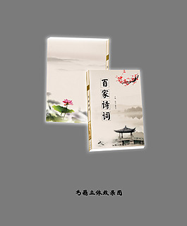 詩集 封面 立體效果圖