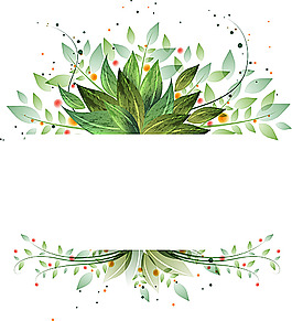 矢量樹(shù)葉花紋