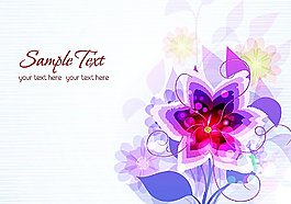 夢(mèng)幻花朵花卉葉子背景
