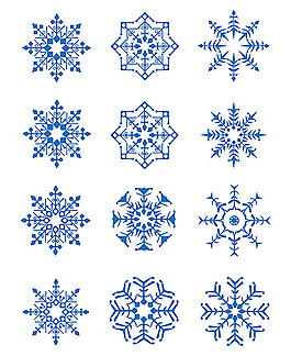 雪花圖案花紋