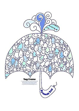 創(chuàng)意雨滴傘素材