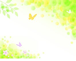 花卉蝴蝶背景素材