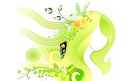 時(shí)尚花紋與女性插畫