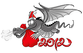 圣誕節(jié)卡通龍