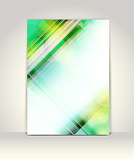 夢幻綠色線條背景模板