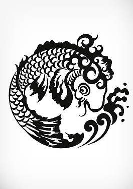 魚紋背景