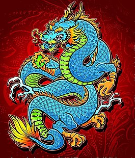 中國龍紋圖案
